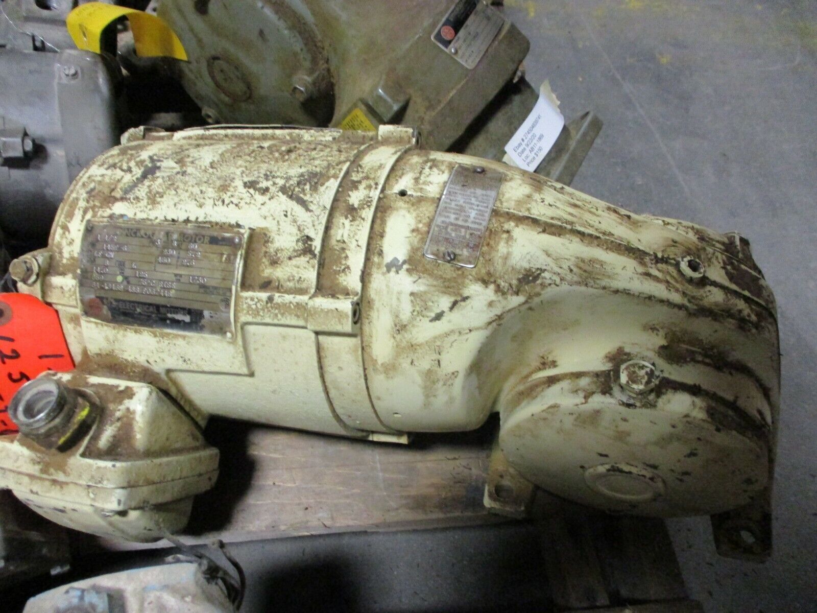 US Motors Syncrogear Motor 64-16468-488 F067448 Ratio: 14:1 1.5HP 1800RPM 3Ph