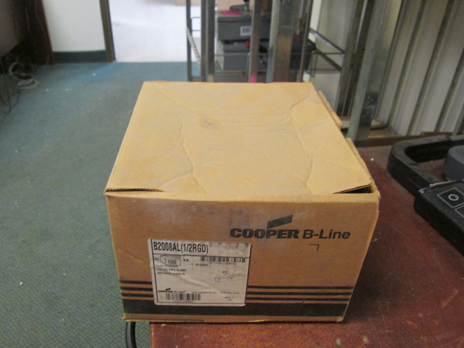 Cooper B-Line Pipe Clamp B2008AL Size: 1/2" "Box of 100" New Surplus