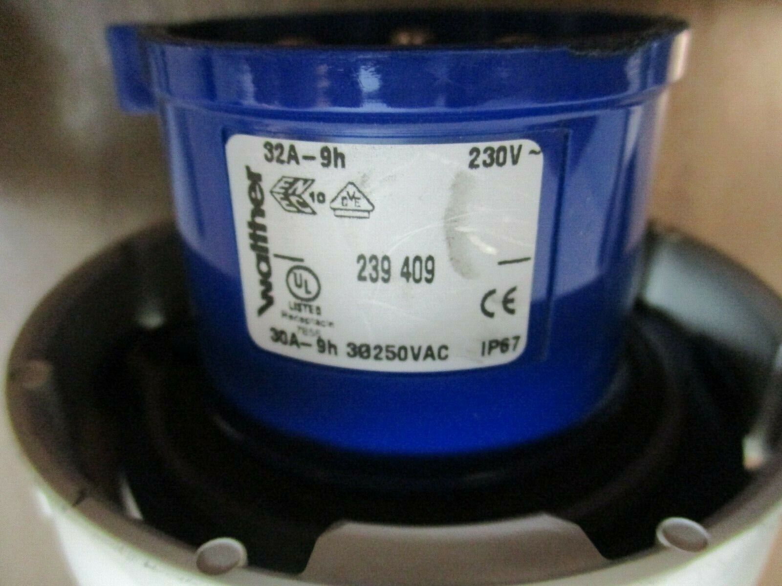 Walther Plug 239 409 30A 230V 3Ph Used