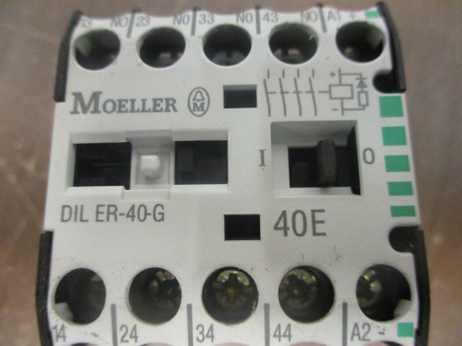 Moeller Contactor DIL ER-40-G 24VDC Coil Used w/ Aux Contact Block