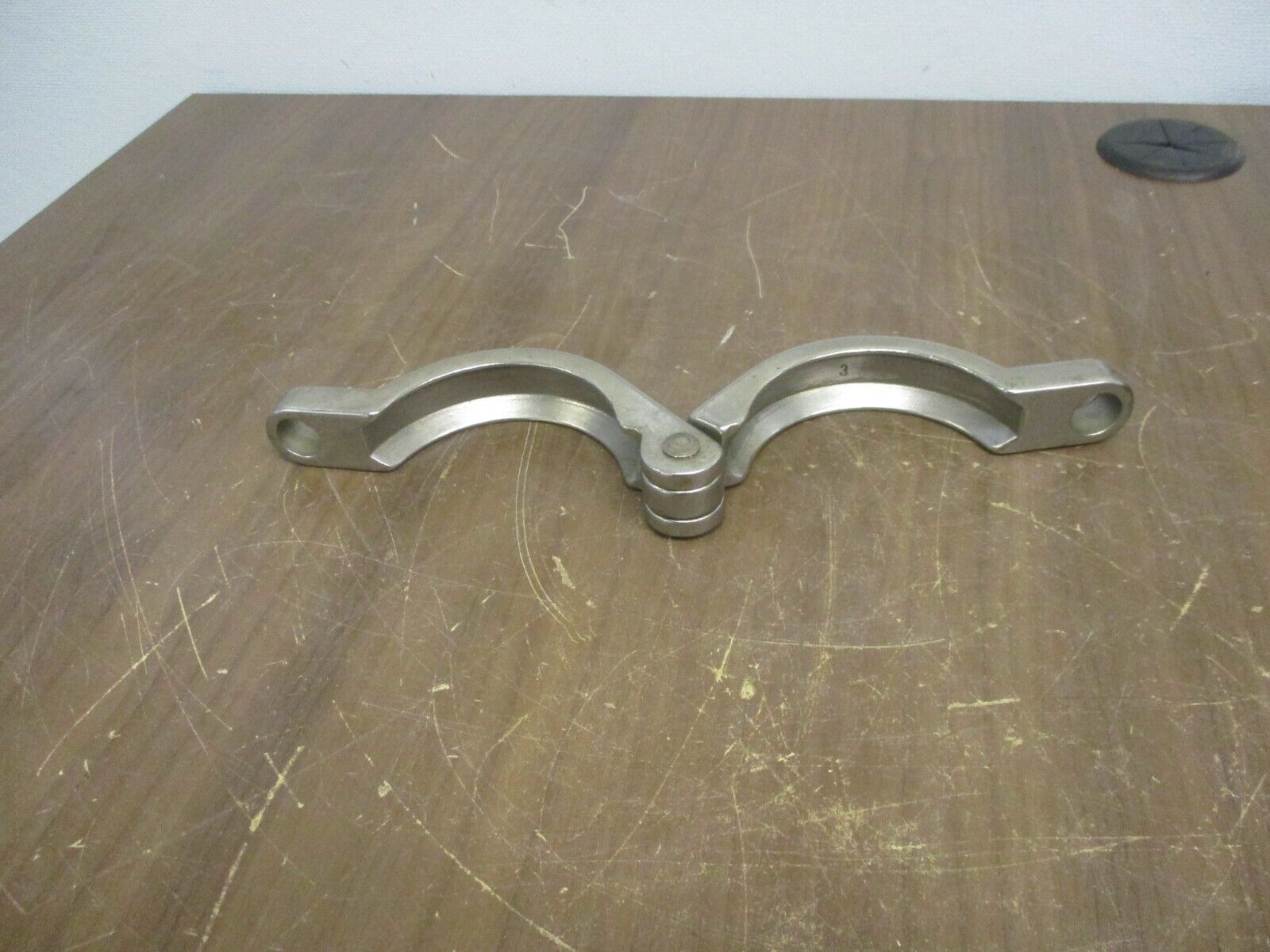 Misc. Brand Stainless Steel Sanitary Clamp Size: 3" Used **No Bolt**