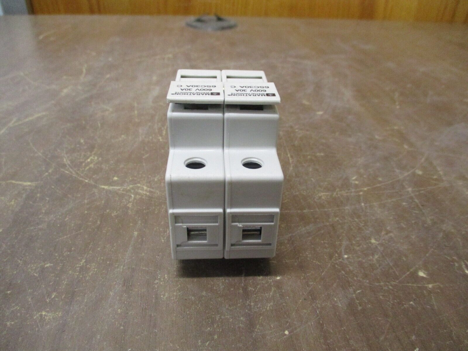 Marathon Fuse Holder 6SC30A C 30A 600V 2P *Lot of 2* Used