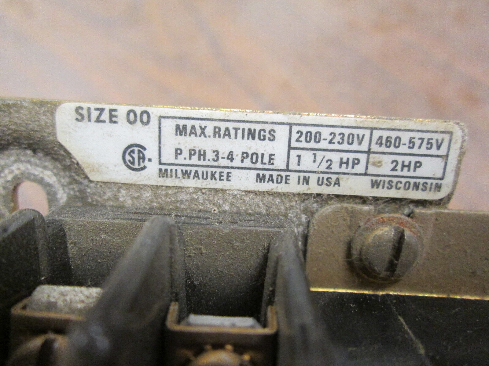 Allen-Bradley Size 00 Starter 709-T0B103 480V Coil Used