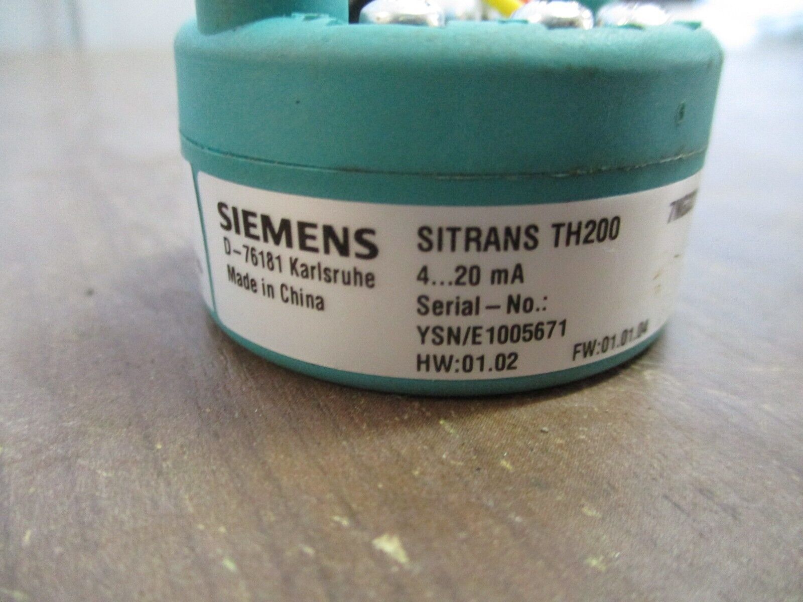 Siemens Sitrans TH200 Temperature Transmitter 7NG3211-1AN00 HW: 01.02 4-20mA