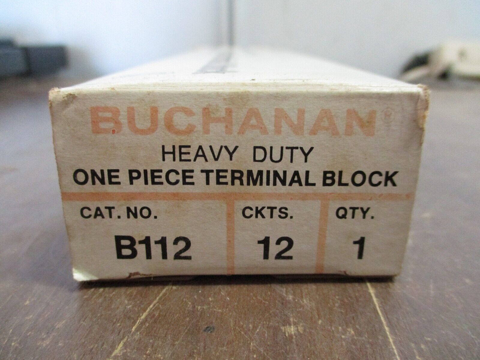 Buchanan Heavy Duty One Piece Terminal Block B112 12-Circuit New Surplus