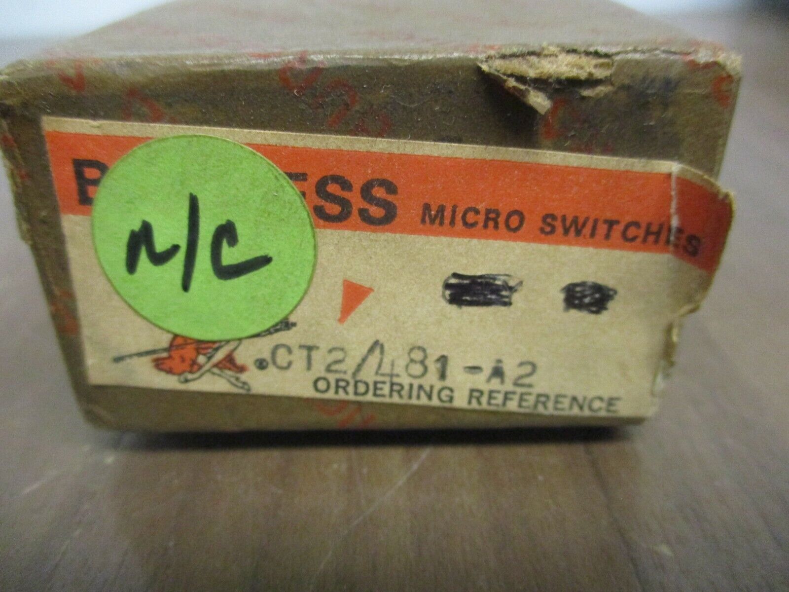 Burgess Micro Switch CT2/481-A2 New Surplus *Box of 3*