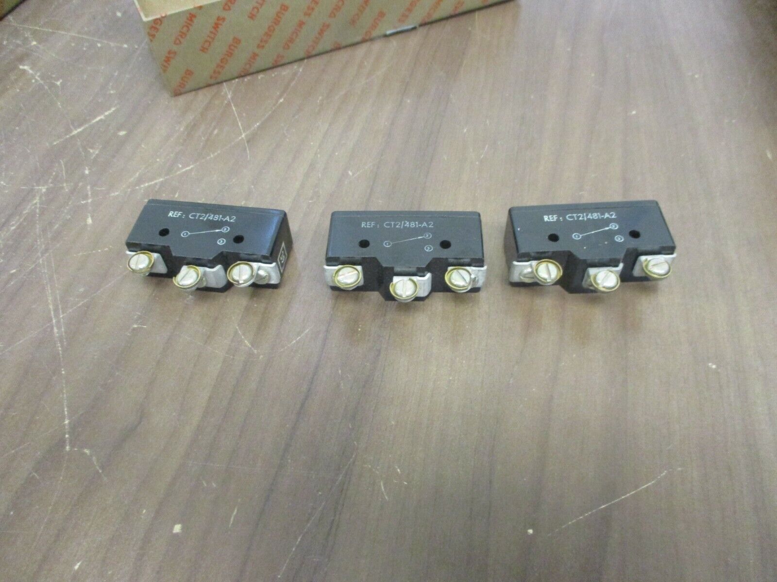 Burgess Micro Switch CT2/481-A2 New Surplus *Box of 3*