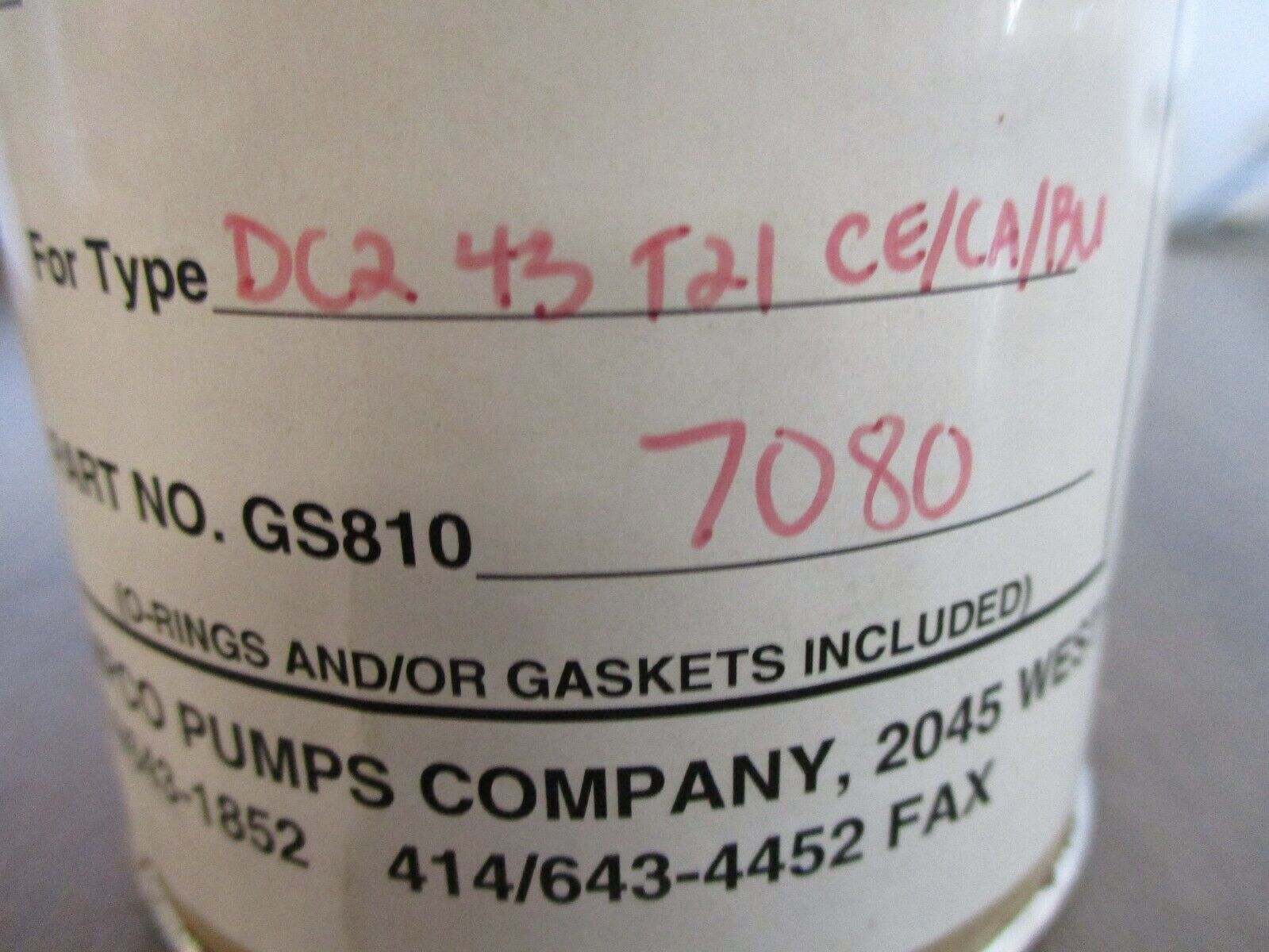 Ampco Replacement Seal Kit GS8107080 1¼" Mechanical Seal New Surplus