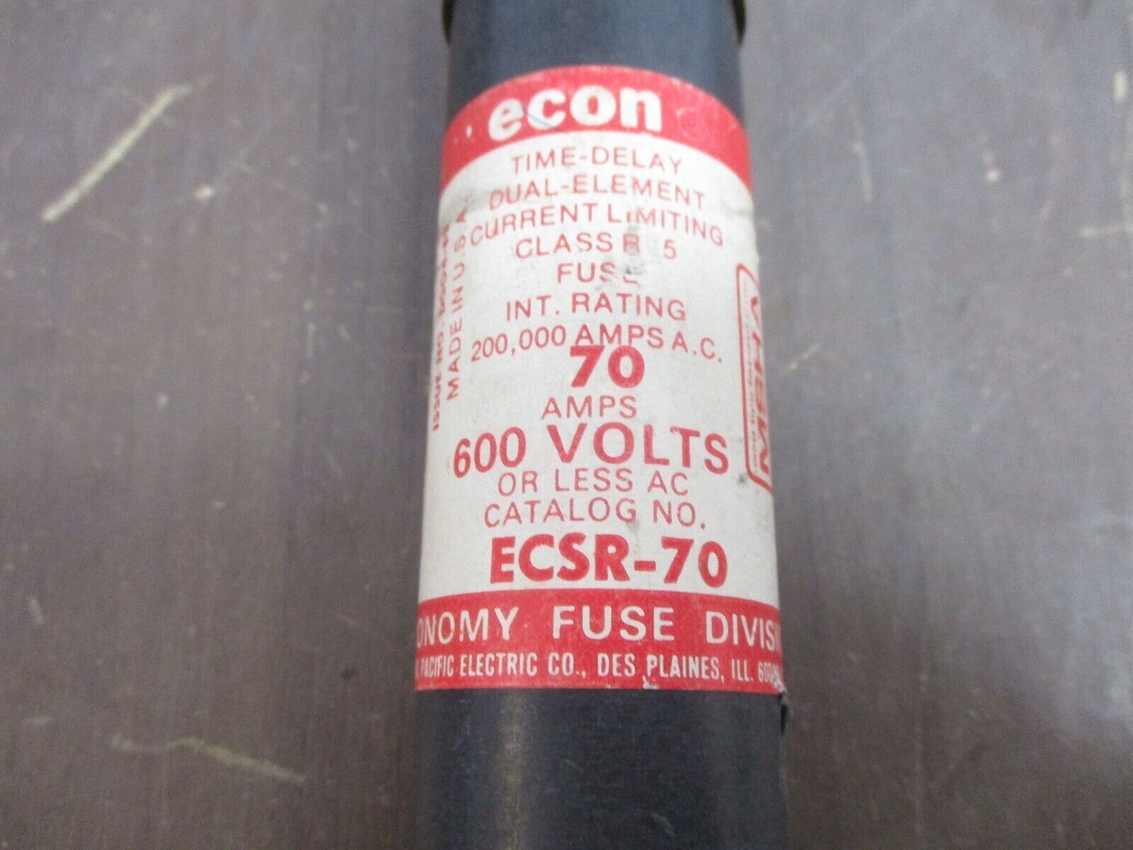 Economy Fuse Econ Fuse ECSR-70 70A 600V Used