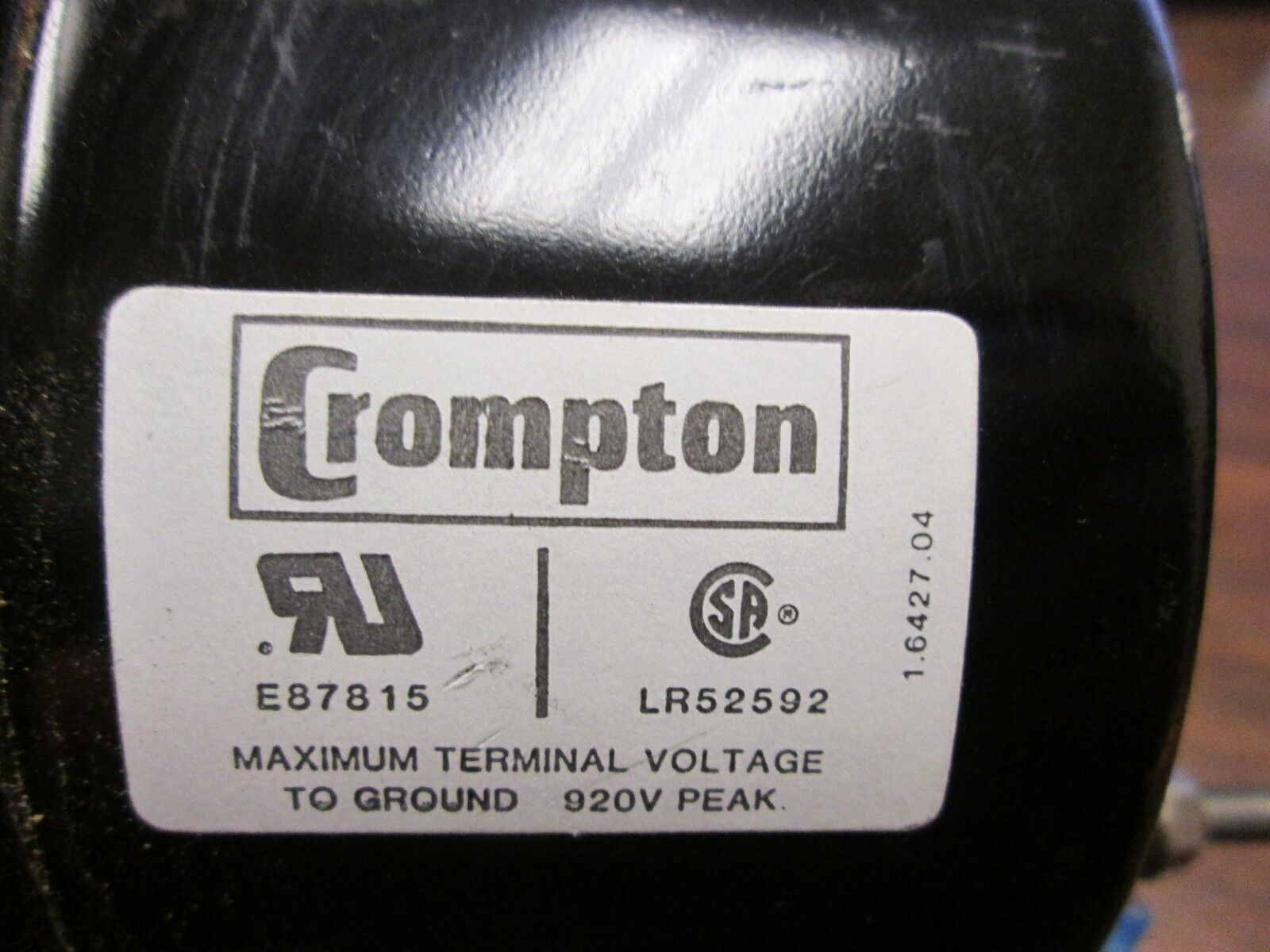 Crompton AC Voltmeter 077-05GA-RSSJ-C6 0/250VAC Range:0-600V Used