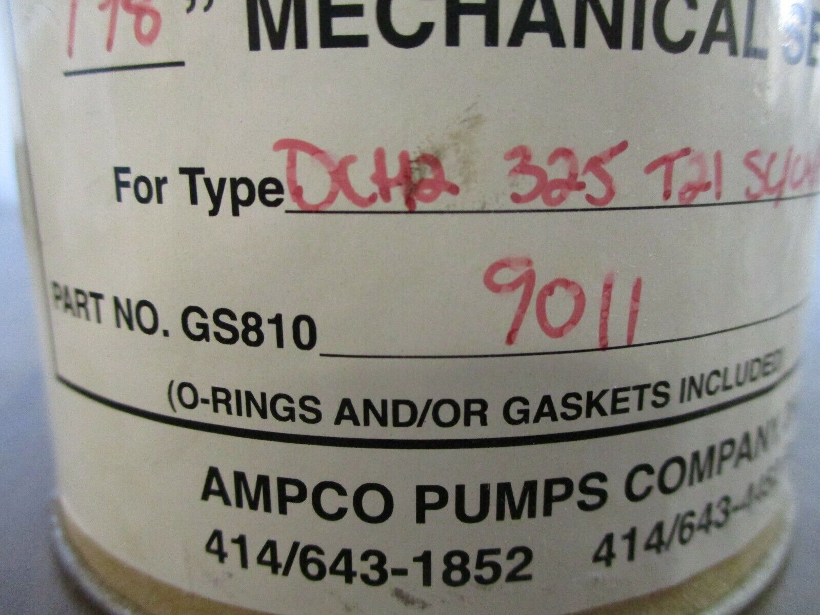 Ampco Replacement Seal Kit GS8109011 1⅝" Mechanical Seal New Surplus