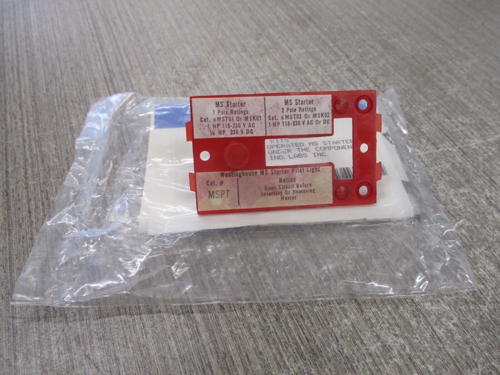 Westinghouse MSPT Pilot Light Kit 505C260G01 New Surplus