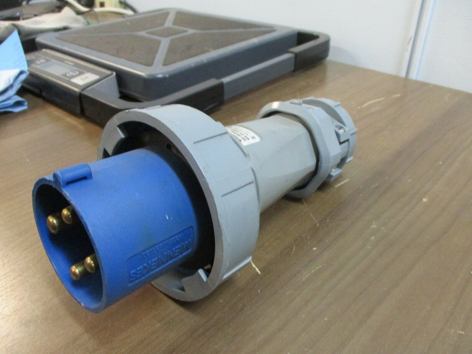 Mennekes Plug ME460P9W 60A 250V 4W Used