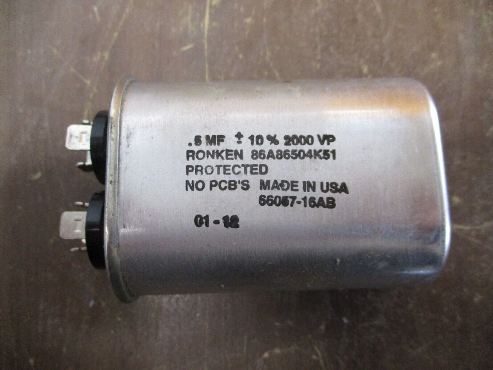 Ronken Capacitor 86A86504K51 0.5mF Used