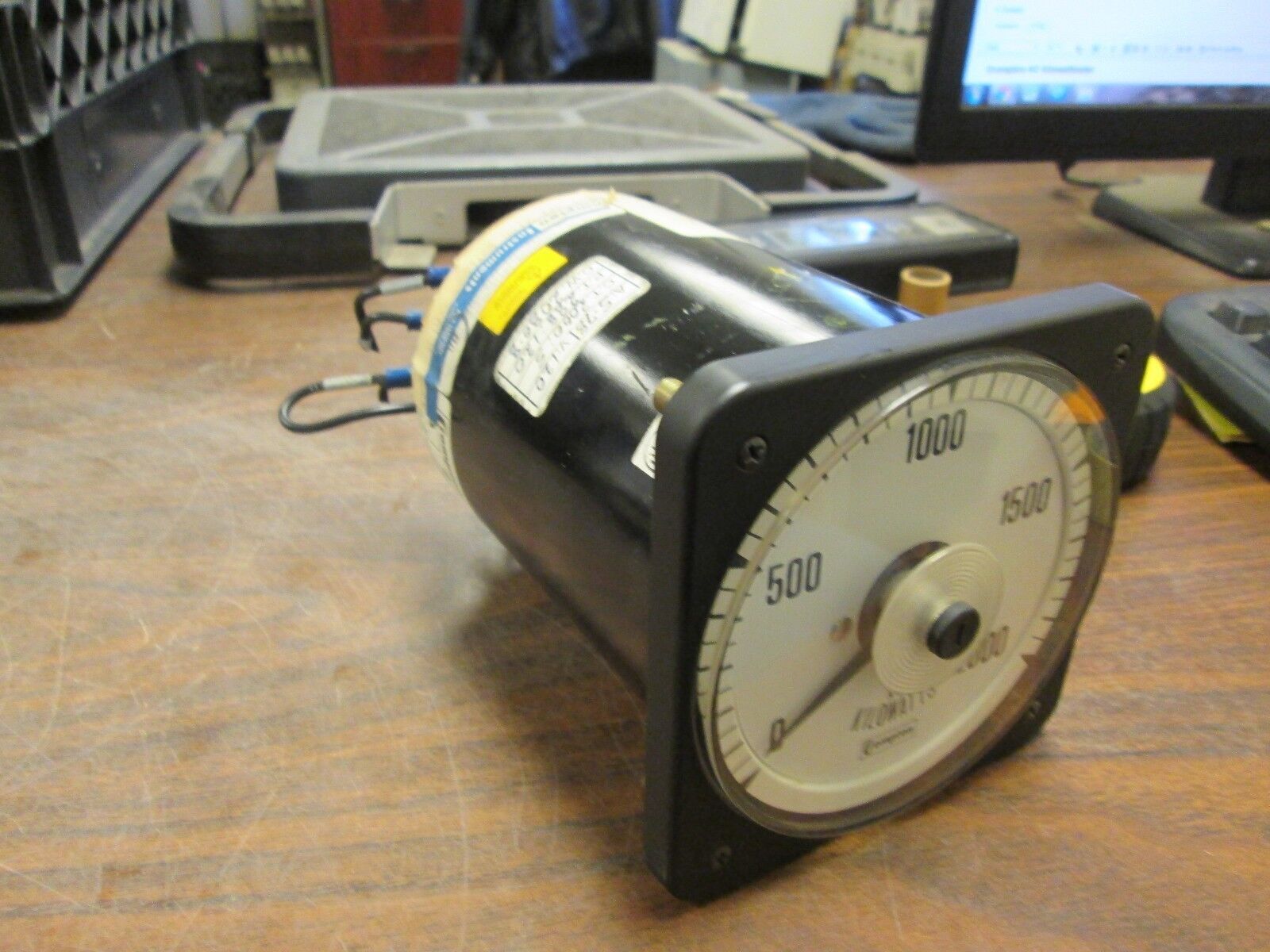 Crompton AC Kilowattmeter 12959 077 219A QQYL C6 120V 5.78A Range:0-2000kw Used