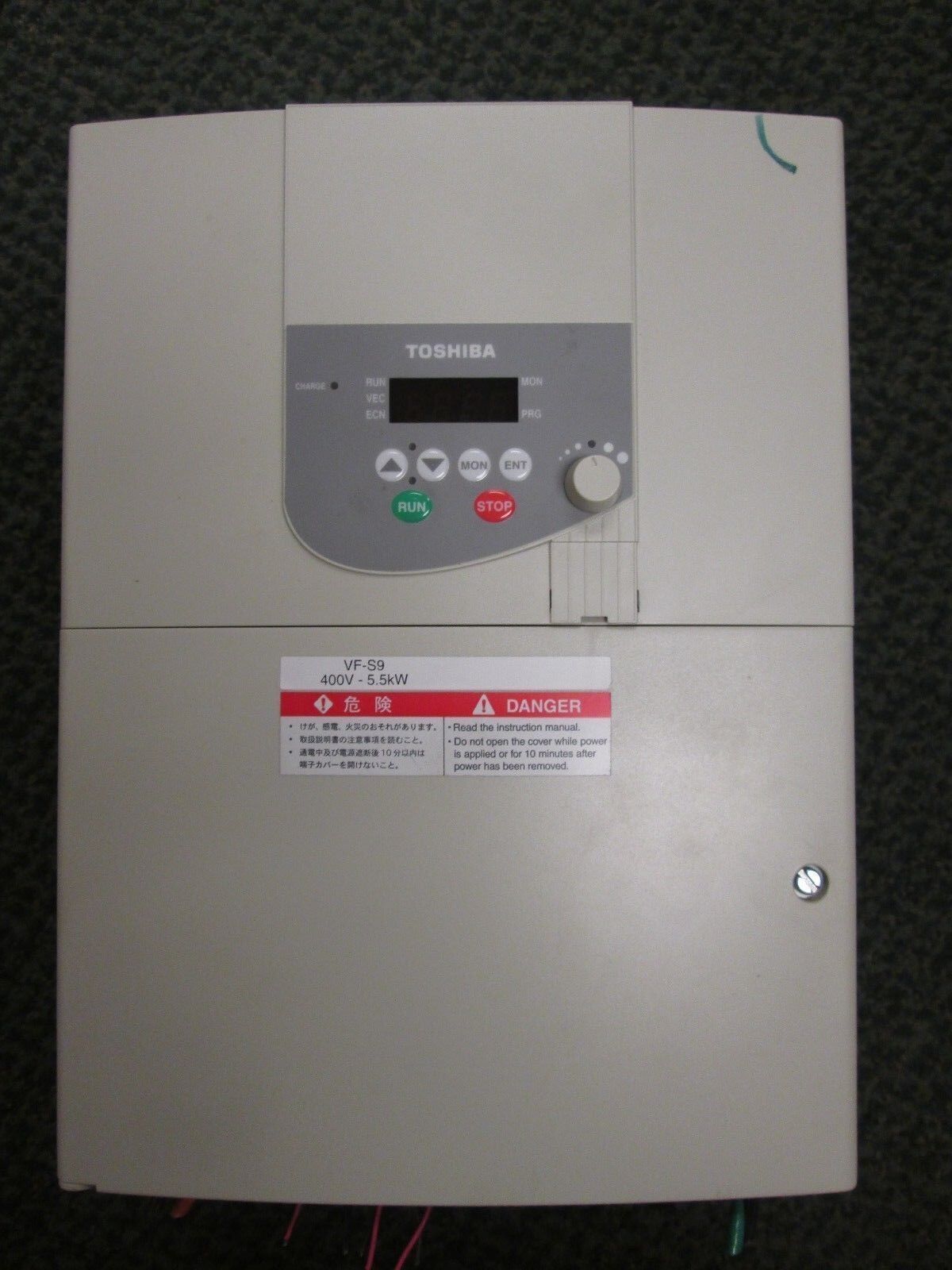 Toshiba Transistor Inverter AC Drive VFS9-4055PL-WN 7.5HP Used