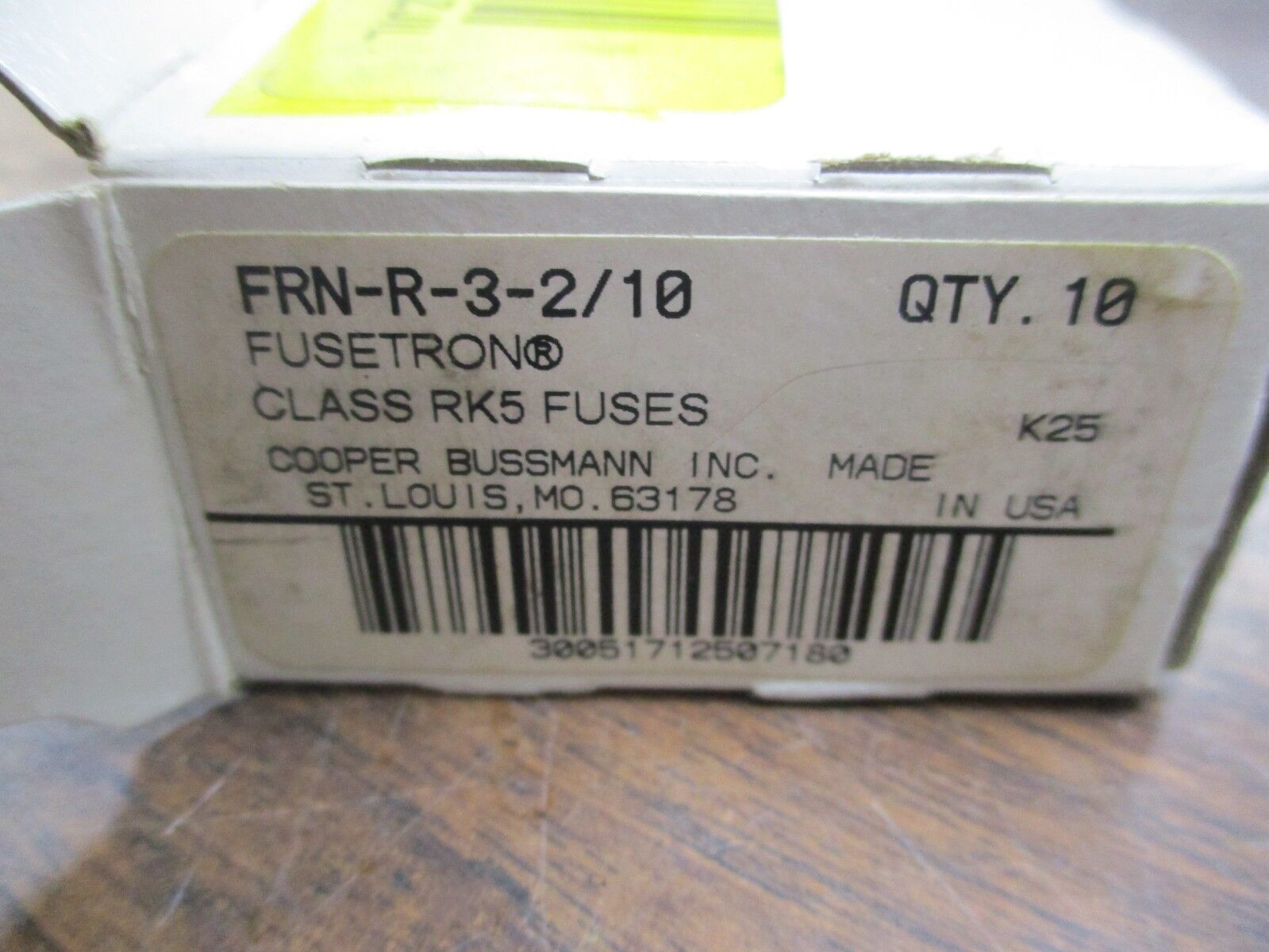 Buss Fusetron Fuse FRN-R-3-2/10 3-2/10A 250V *Box of 10* New Surplus