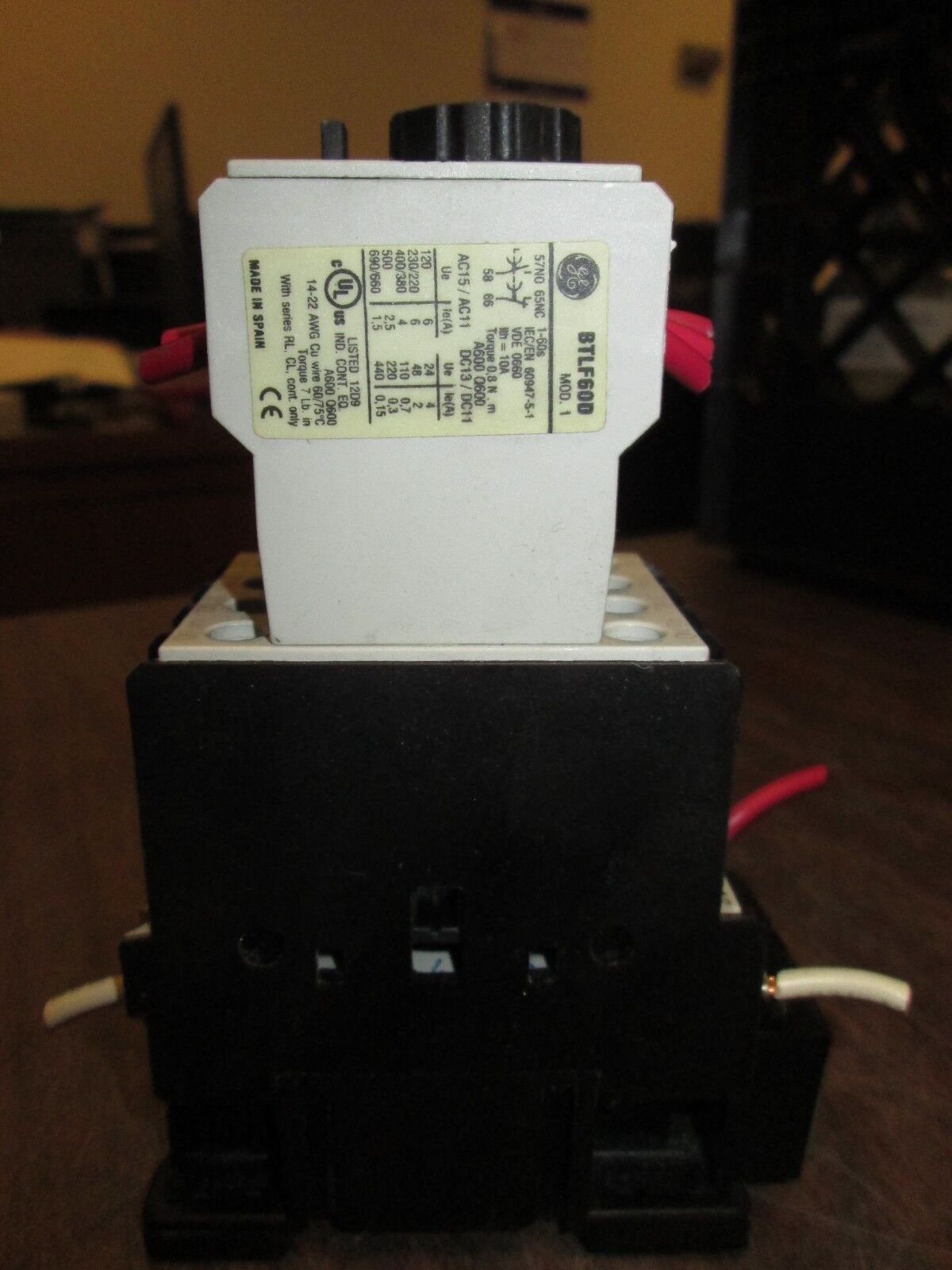 GE Contactor RL4RA022T BTLF60D BSLR2K 120V Coil Used