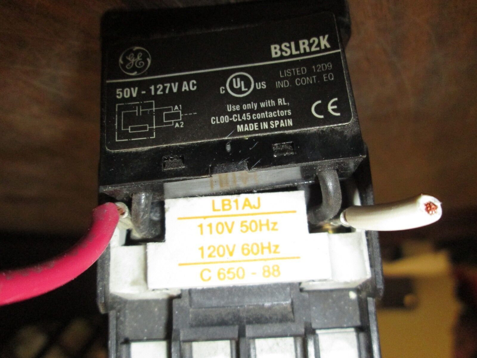 GE Contactor RL4RA022T BTLF60D BSLR2K 120V Coil Used