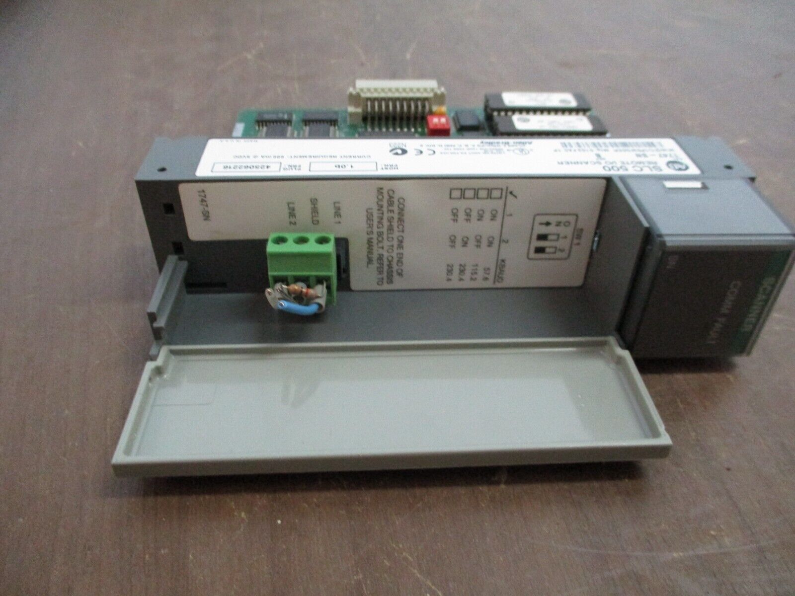 Allen-Bradley SLC500 Remote I/O Scanner 1747-SN Ser. B Host FRN: 1.0b Used