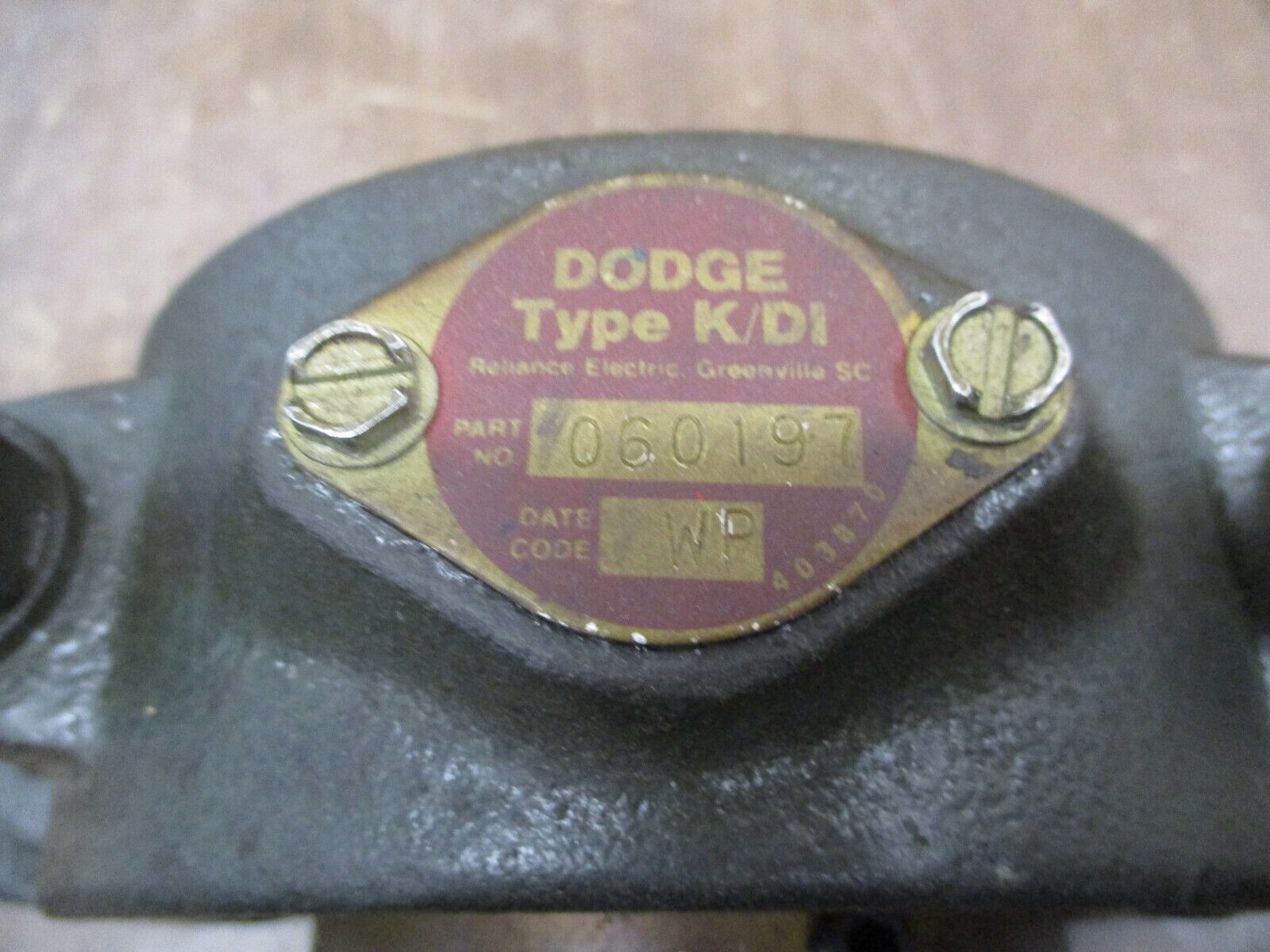 Dodge Type K/DI Pillow Block Bearing 060197 Used