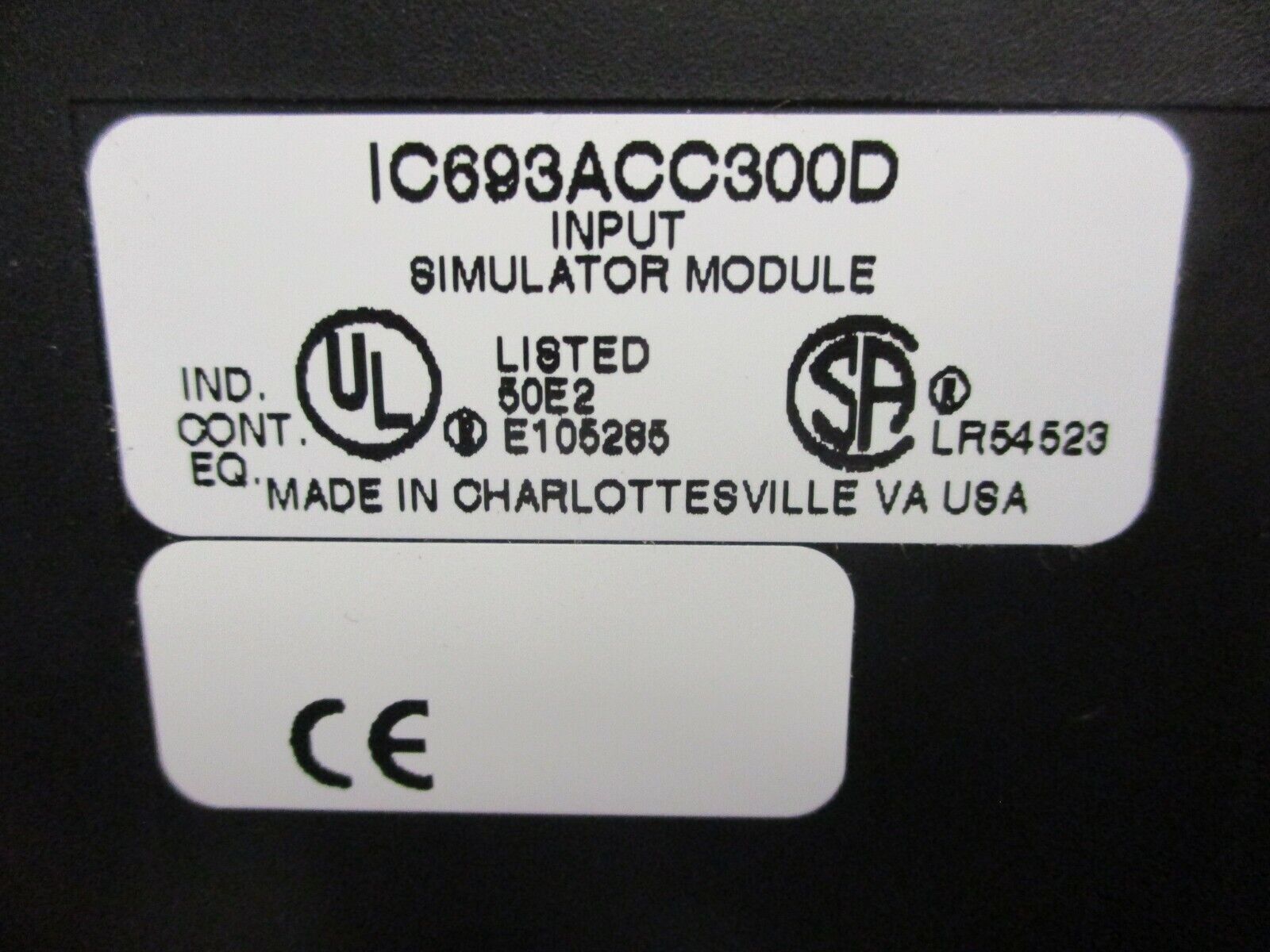 GE Fanuc Input Simulator Module IC693ACC300D Used