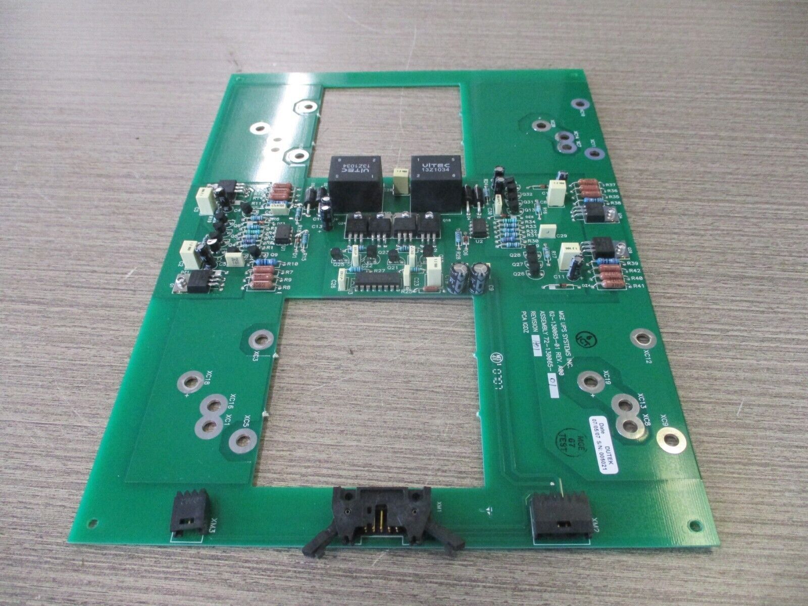 MGE Control Board Assembly 72-130065-01 Rev. A01 Used