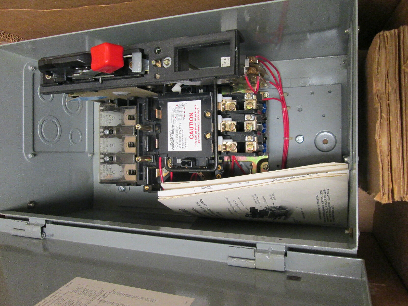 Gould Size 0 Combination Starter A831BS148B1N00 Type 1 Enclosure New Surplus