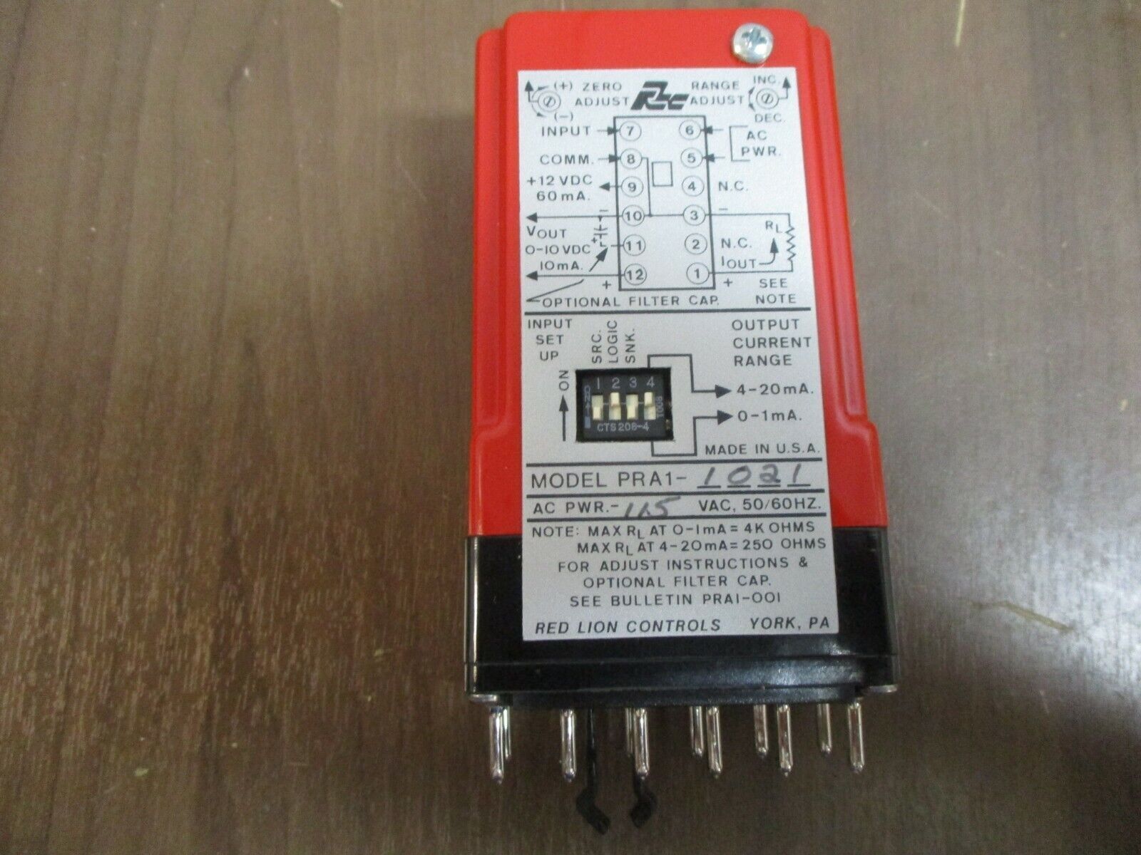 Red Lion Controls Pulse Rate Converter PRA11021 New Surplus