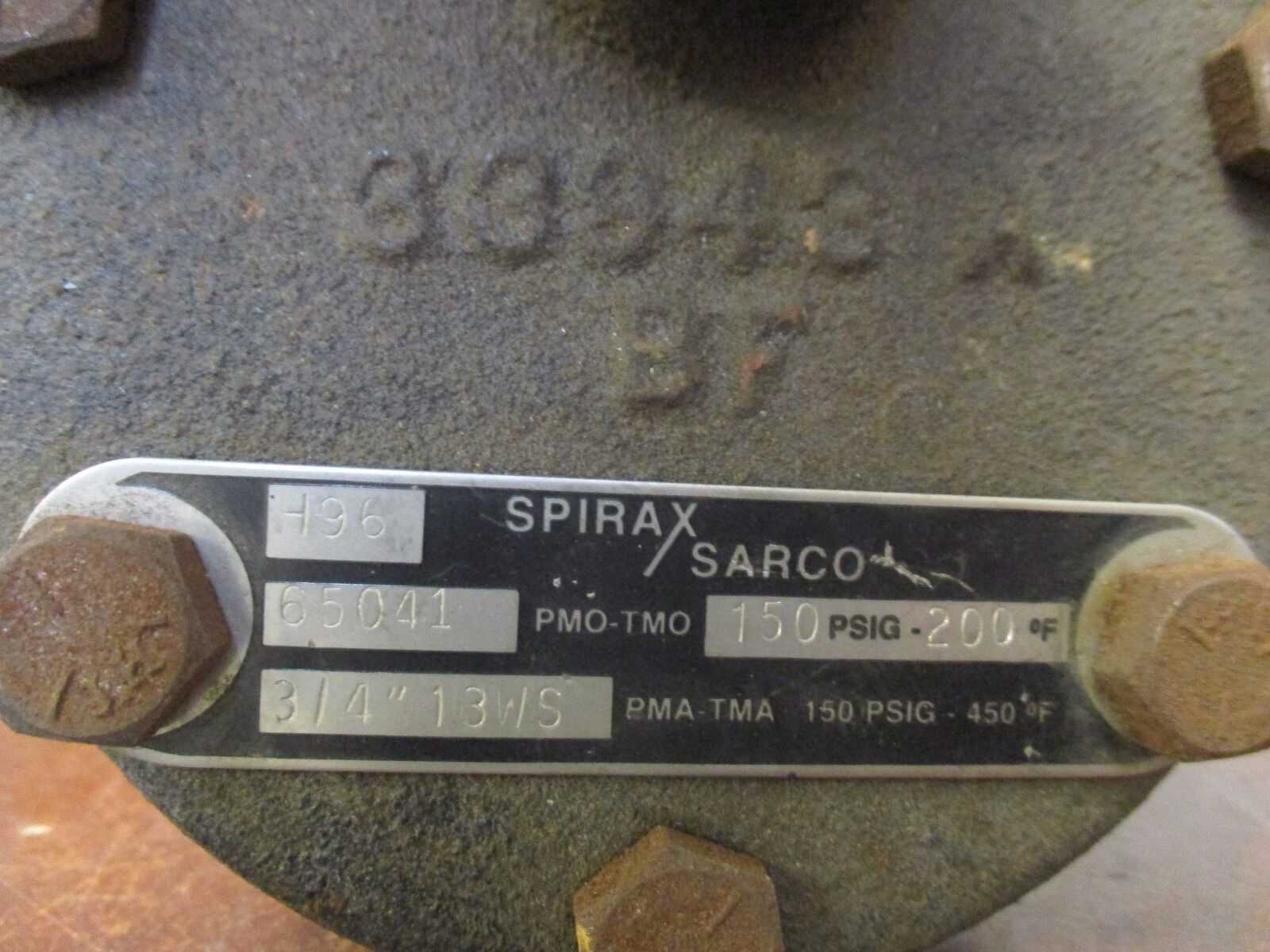Spirax Sarco Ball Float Steam Trap H96 PMO: 150 PSIG Used