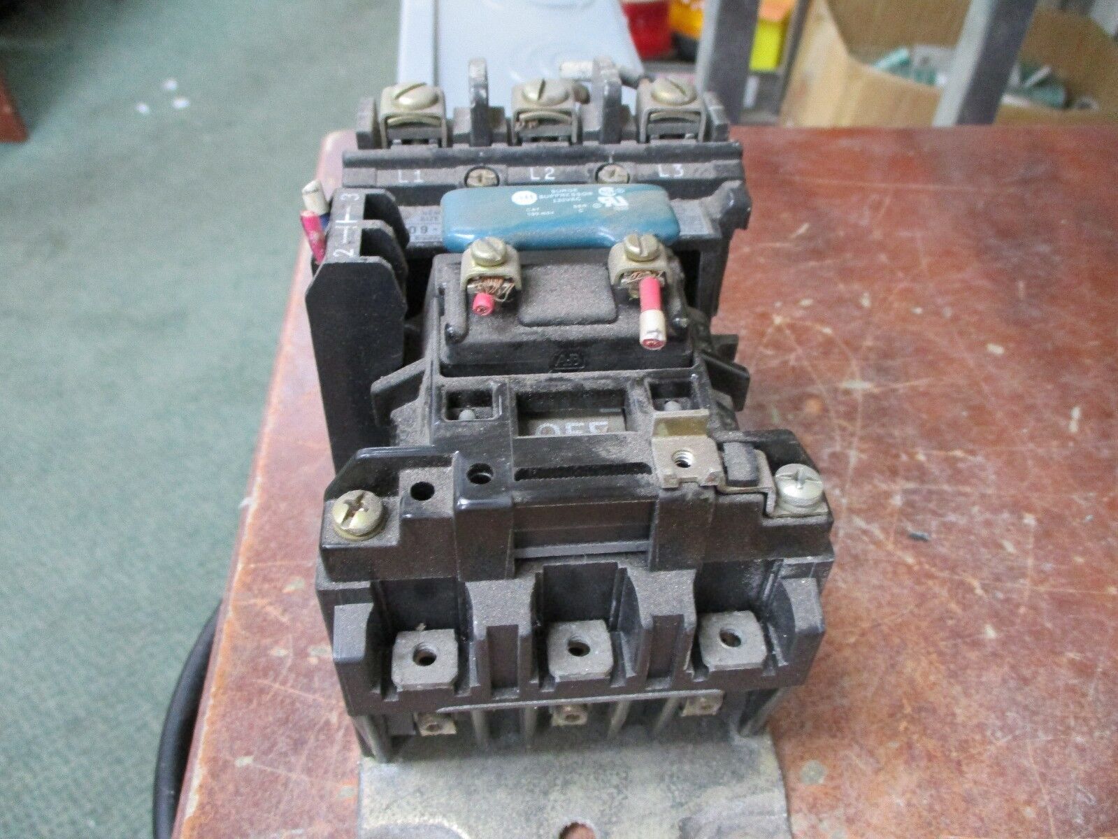 Allen-Bradley Size 1 Contactor 509-B0D 27A 600V 120V Coil Used