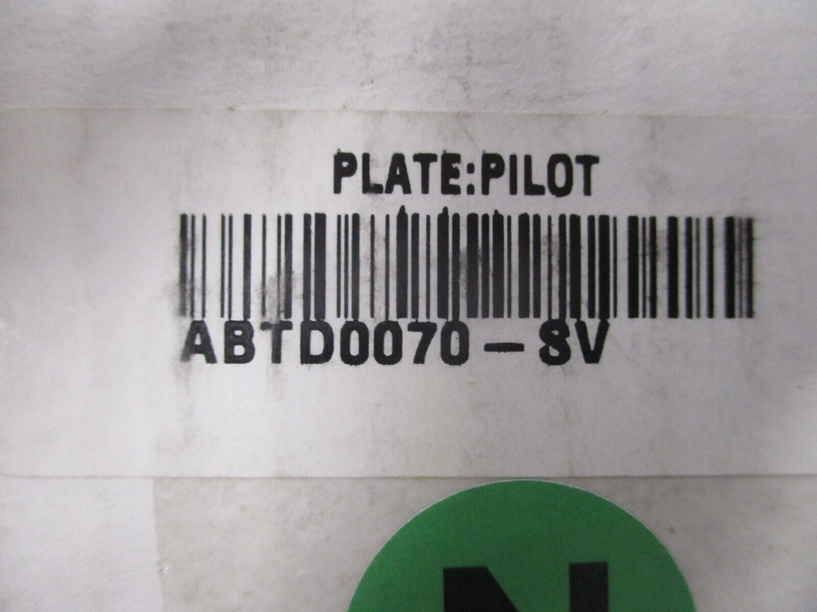 Misc. Brand Pilot Plate ABTD0070-SV New Surplus