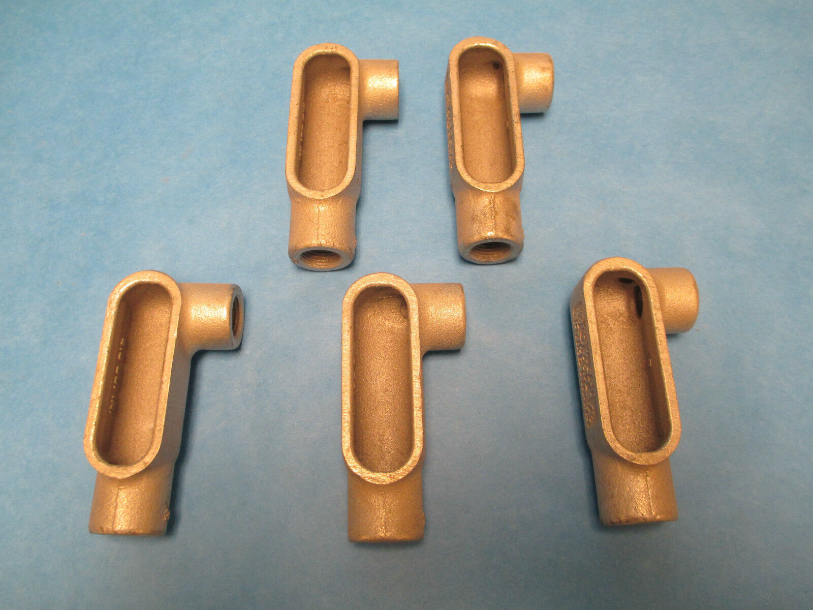 Crouse Hinds 1/2" Steel Elbow LL17, Lot of 5! New Surplus!