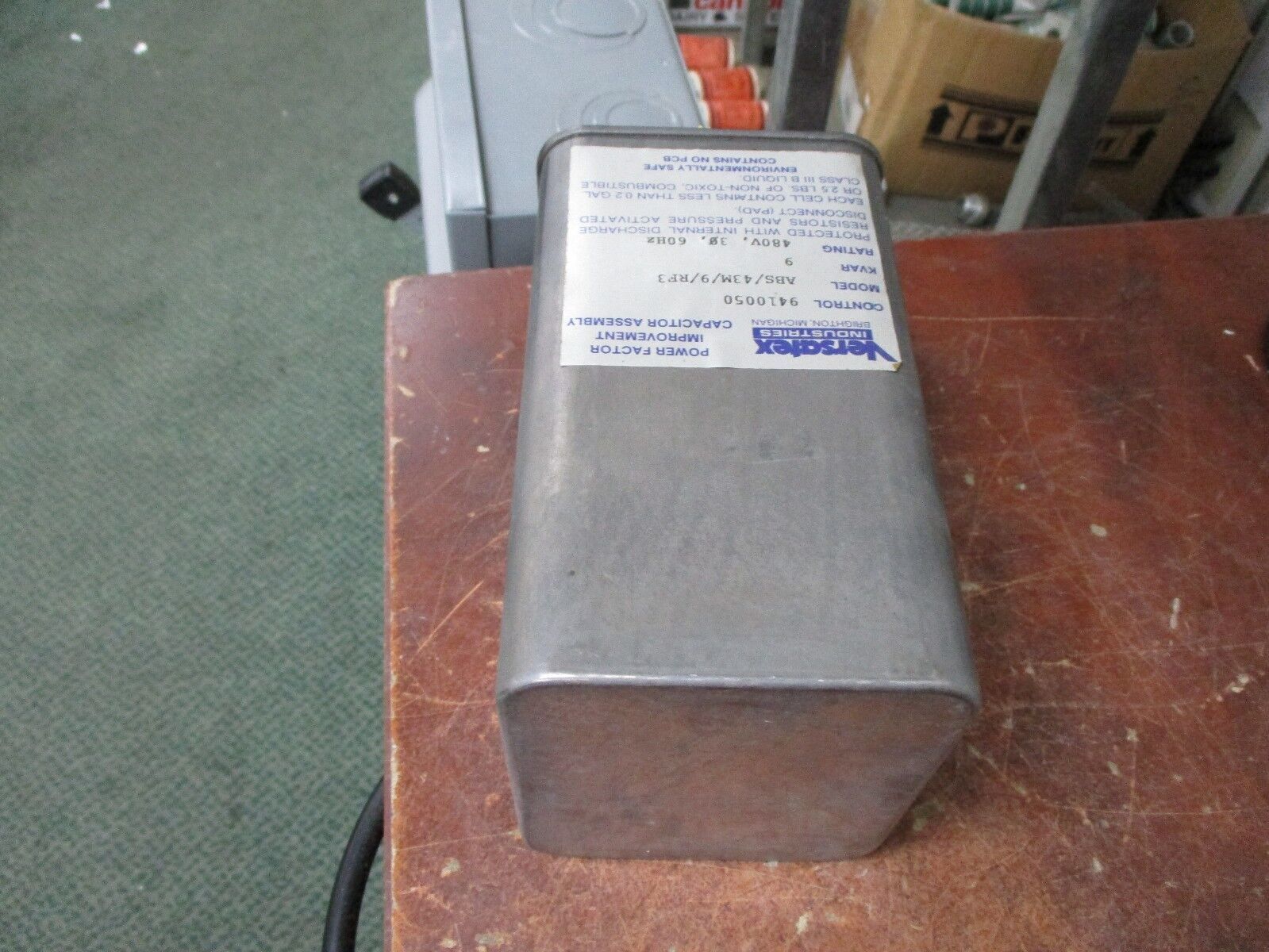 Versatex Power Factor Improvement Capacitor Assembly ABS/43M/9/RF3 9 KVAR 480V