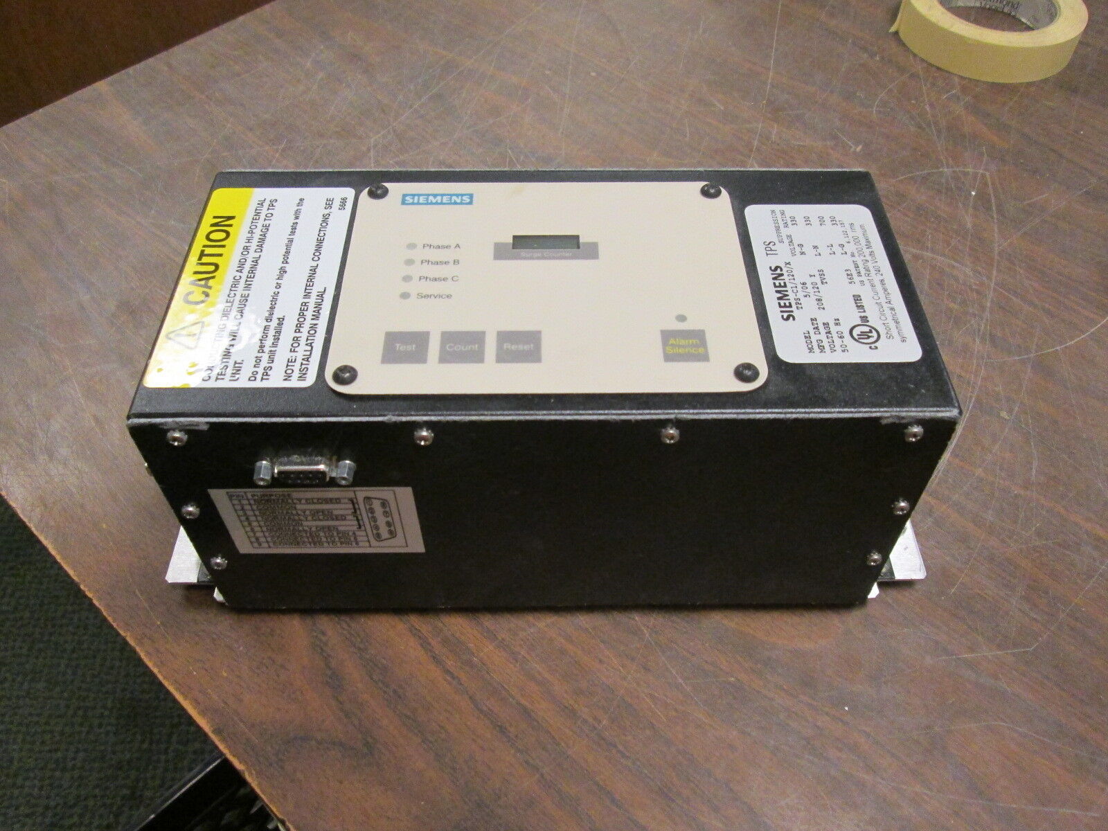 Tps Module Siemens TPS Surge Suppression Module TPS-C1/120/X 208/120Y 50/60Hz Use