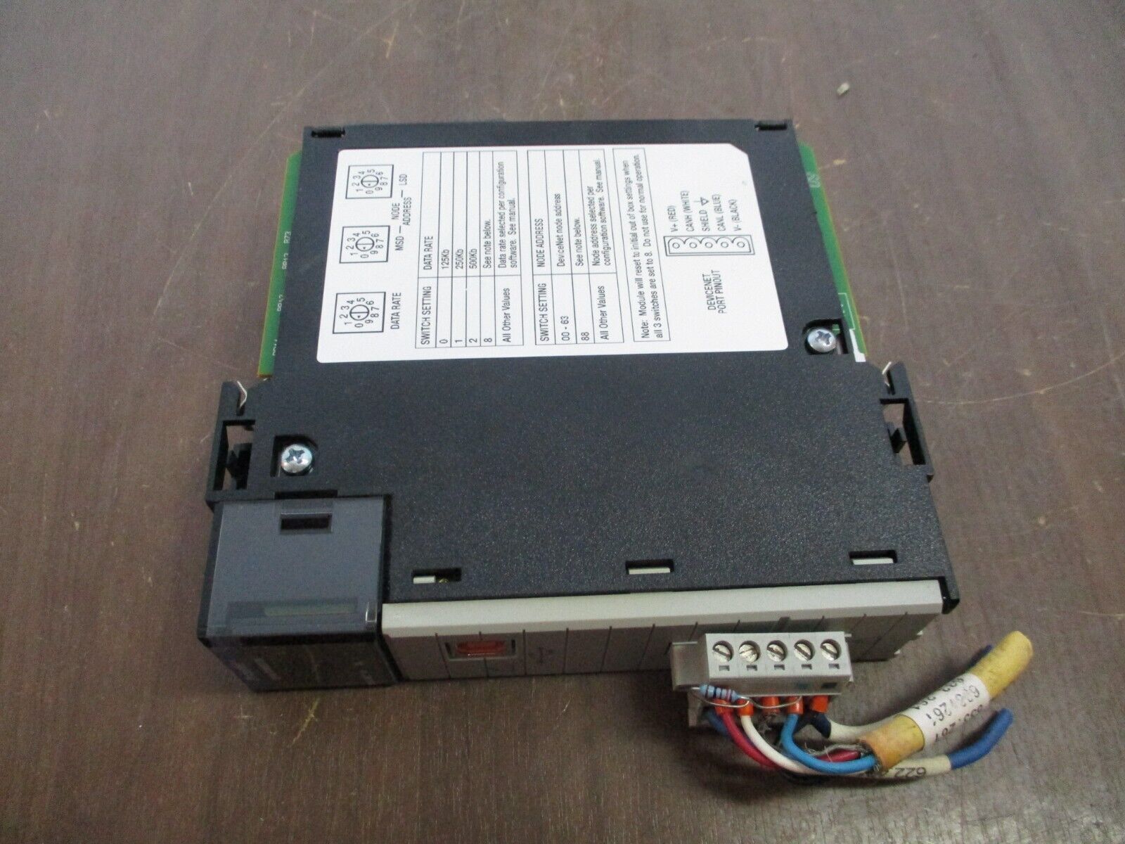 Allen-Bradley DeviceNet Comm. Module 1756-DNB Ser. D F/W Rev. 11.003 Used