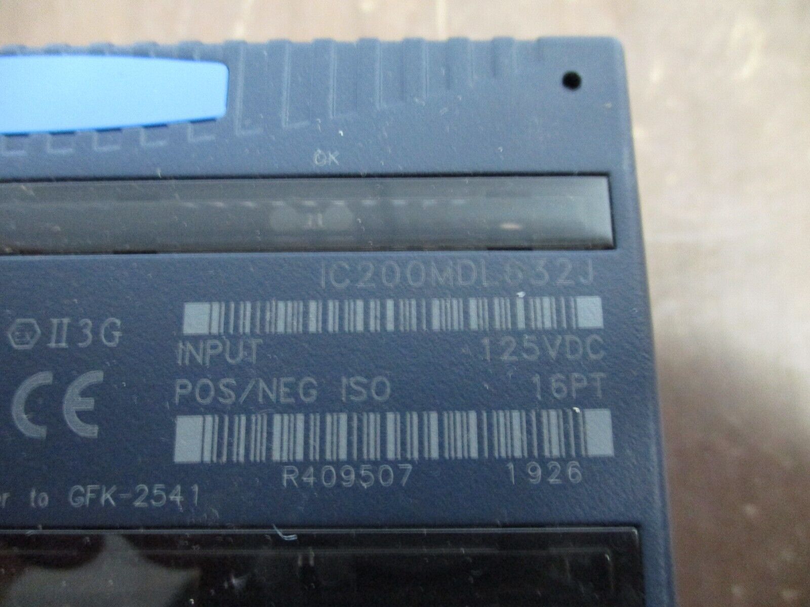 GE VersaMax Isolated Input Module IC200MDL632J 125VDC 16PT Used