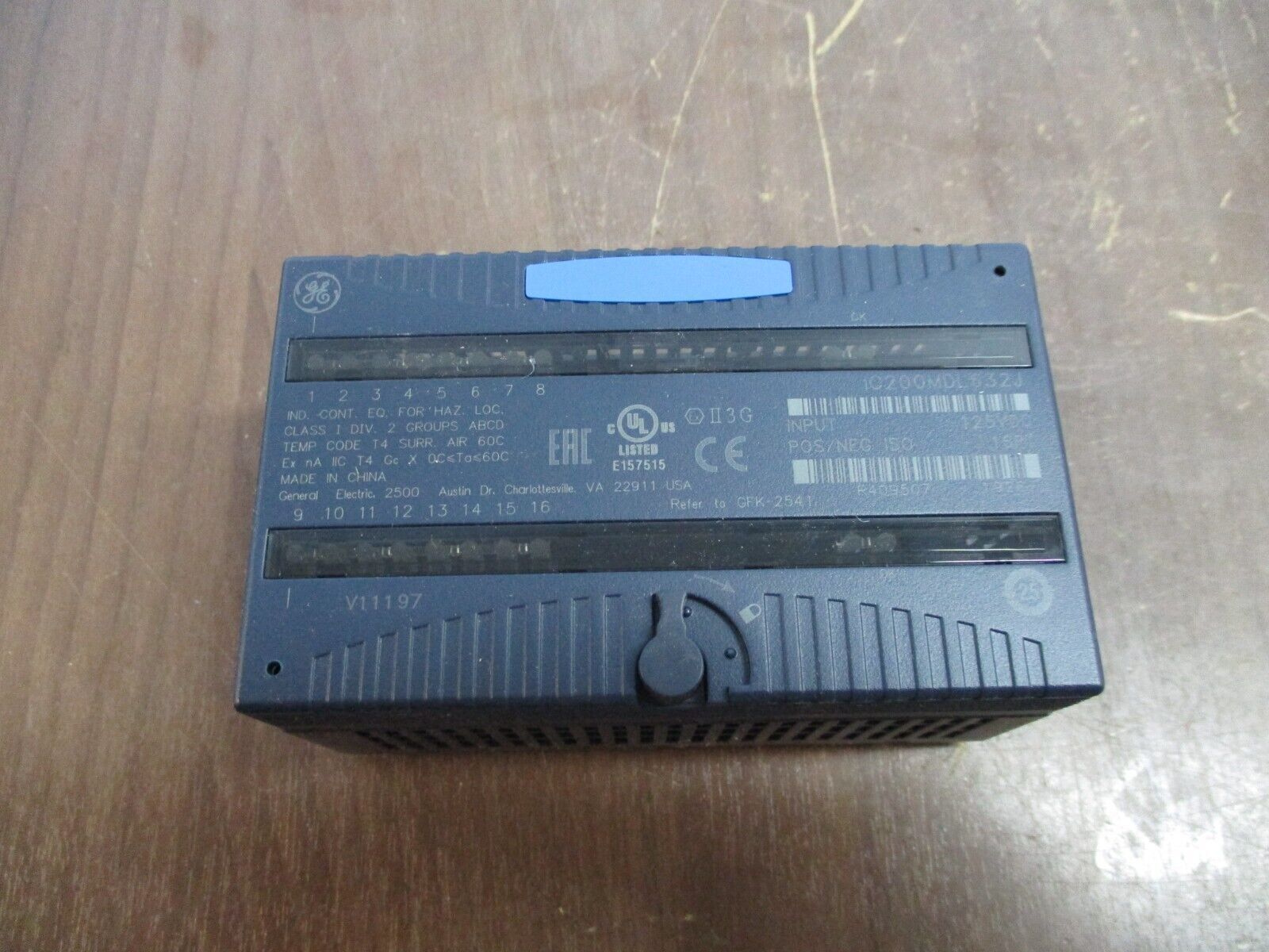GE VersaMax Isolated Input Module IC200MDL632J 125VDC 16PT Used