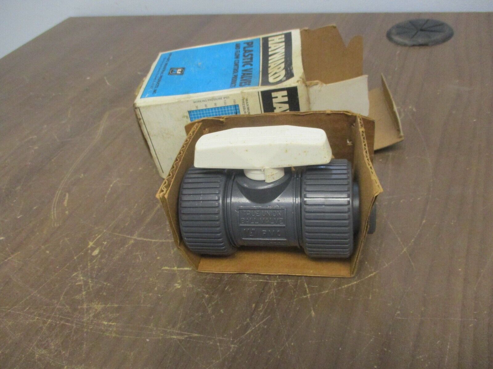 Hayward Ball Valve TB10025T 1/4" PVC New Surplus