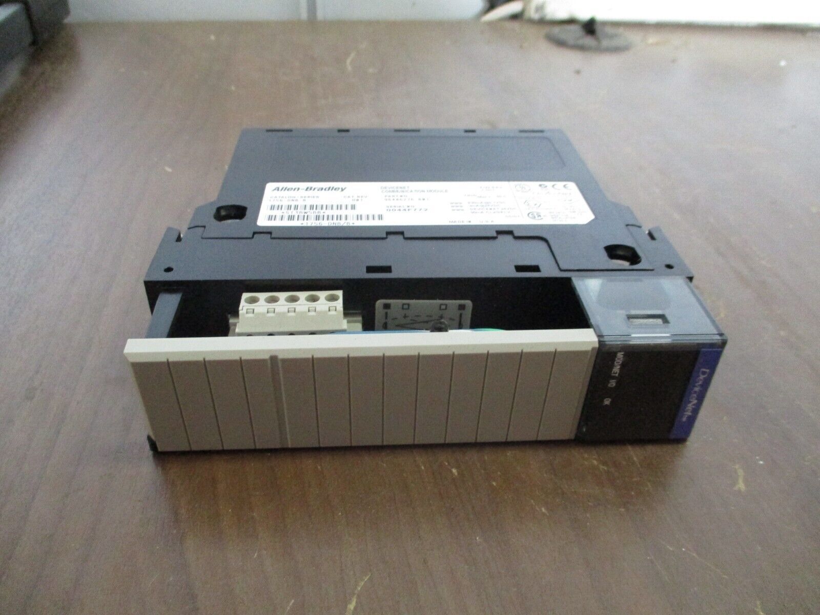 Allen-Bradley DeviceNet Comm. Module 1756-DNB Ser. B Rev: H01 F/W Rev. 7.001