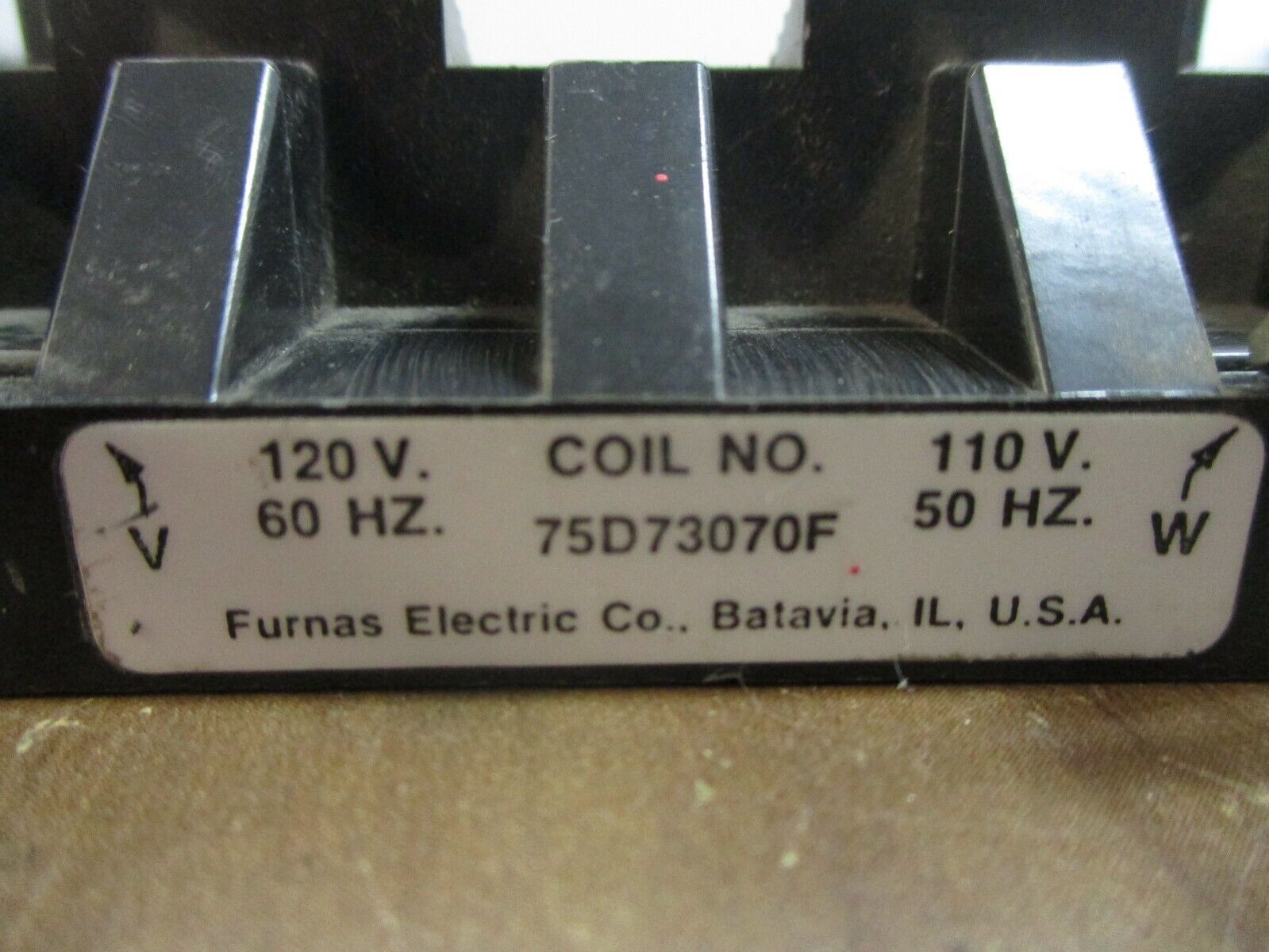Furnas Magnetic Coil 75D73070F 120V@60Hz 110V@50Hz Used
