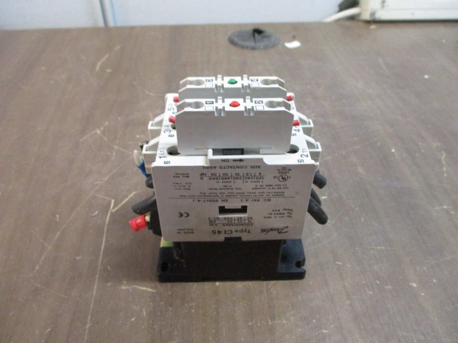 Danfoss Contactor CI 45 110-120V Coil 80A 600V w/ (2) Aux Contact Used