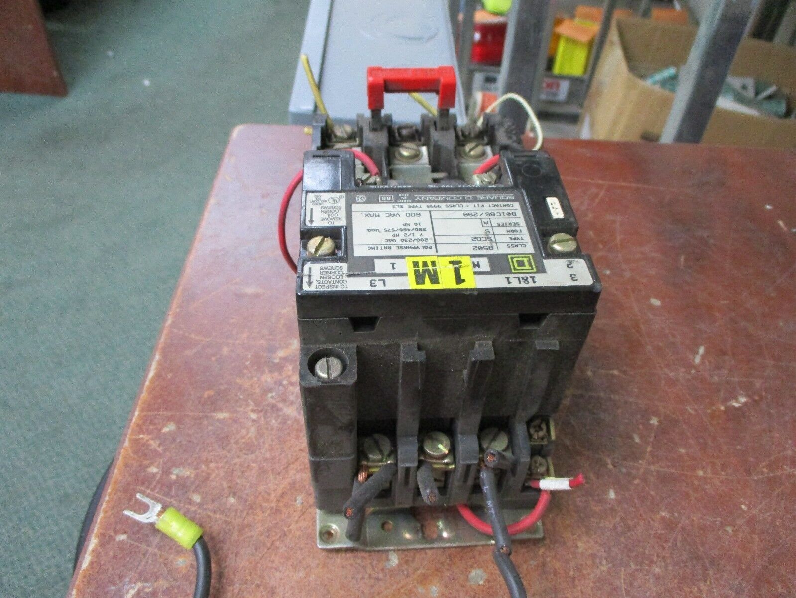 Square D Size 1 Starter 8502 SCO2 120V Coil 600V Used