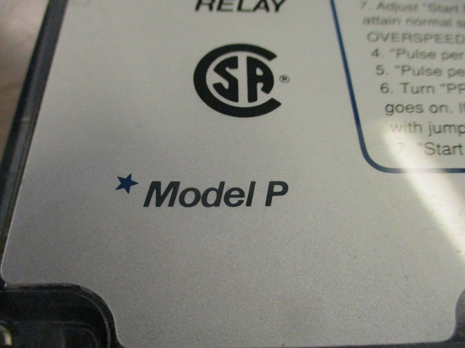 Milltronics Motion Failure Alarm-4 Model P Used