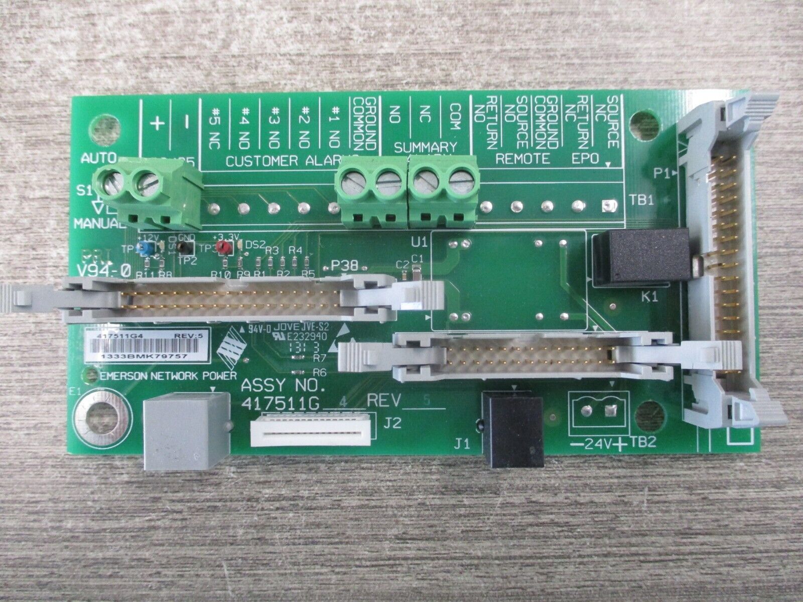 Emerson PCB 417511G4 Rev.5 Used