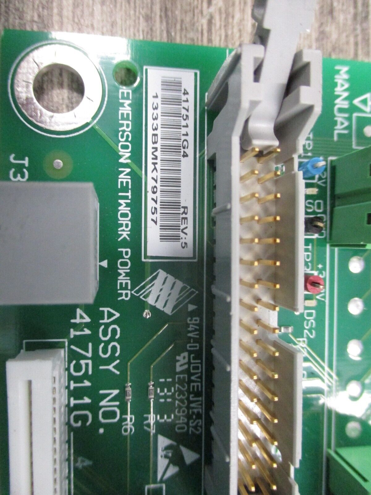 Emerson PCB 417511G4 Rev.5 Used