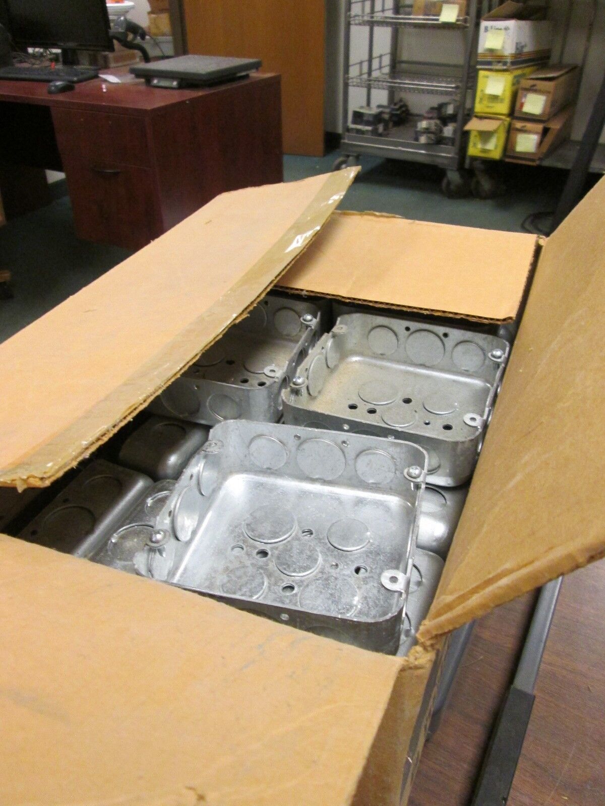 Raco Outlet Box 247 Size 4-11/16" 1-1/2" deep square box of 25 New Surplus