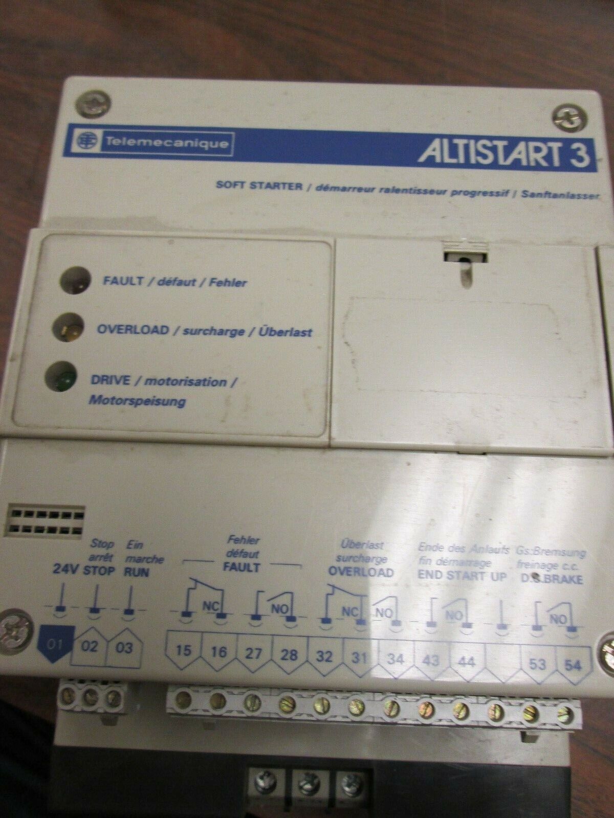 Telemecanique Altistart 3 Soft Start ATS23D16N 5/10HP Used