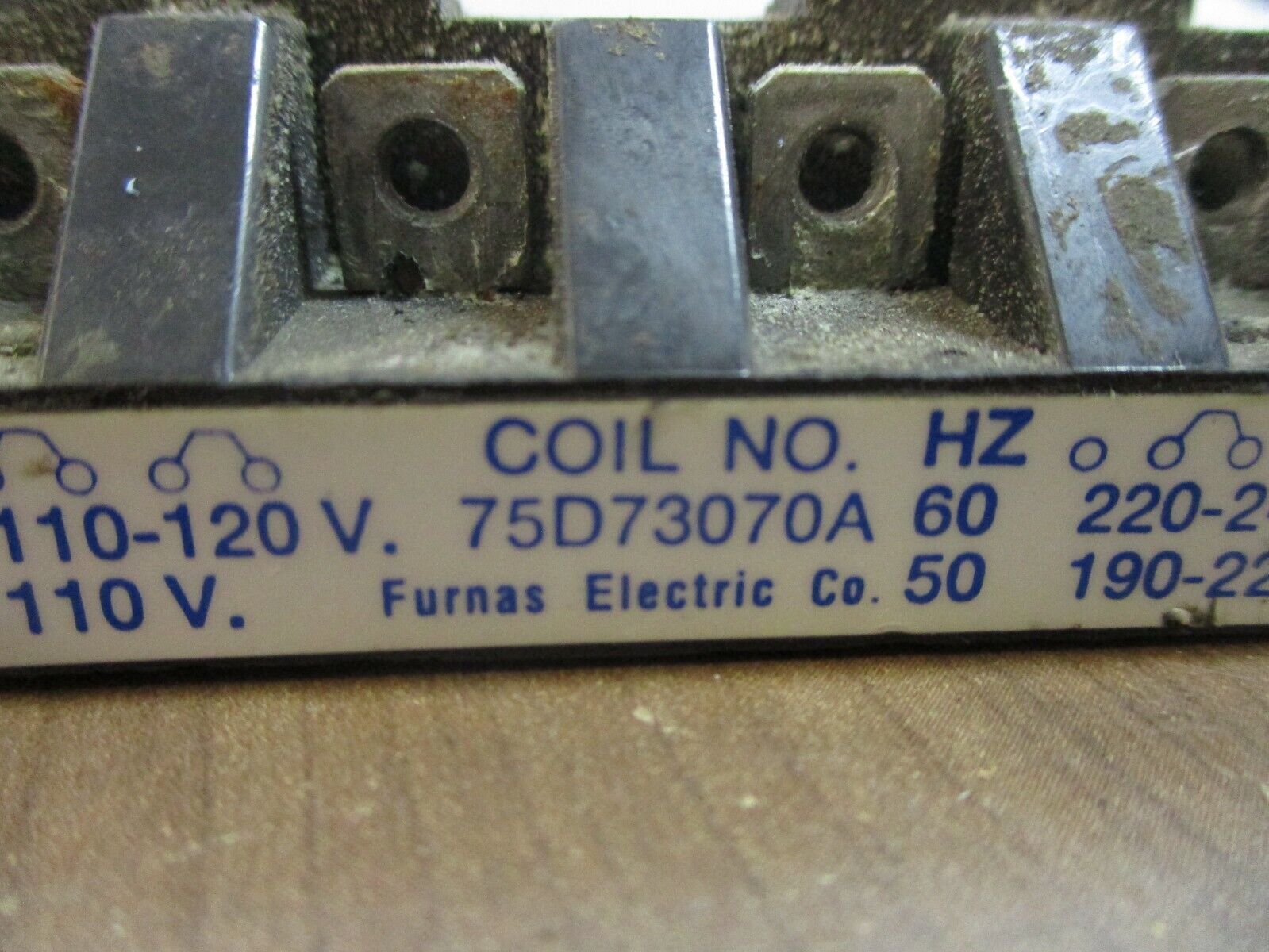 Furnas Magnetic Coil 75D73070A 110-120/220-240V@60Hz 110/190-220V@50Hz Used