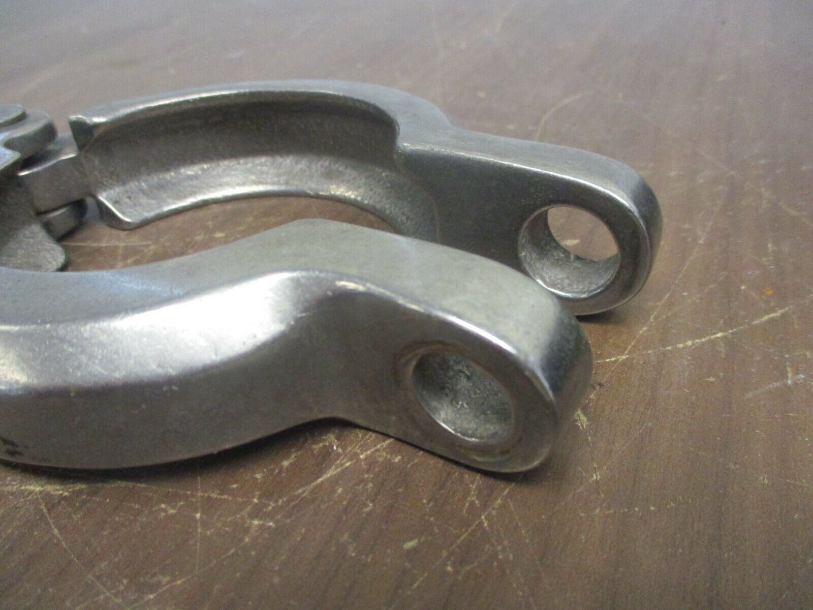 Misc. Brand Stainless Steel Sanitary Clamp Size: 2.5" Used *No Bolt* *Lot of 2*
